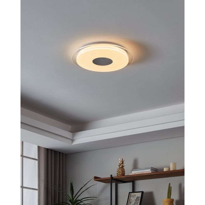 Eglo Lampa Sufitowa Plafon LED głośnik Bluetooth 33703