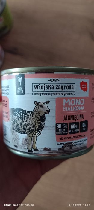 Sprzedam karmę mokrą dla kota Wiejska Zagroda