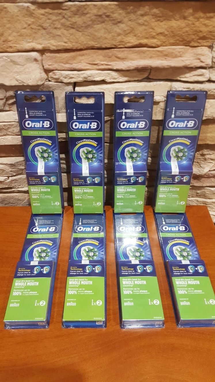 Escova dentes Oral B Cross Action Pack 2x recargas