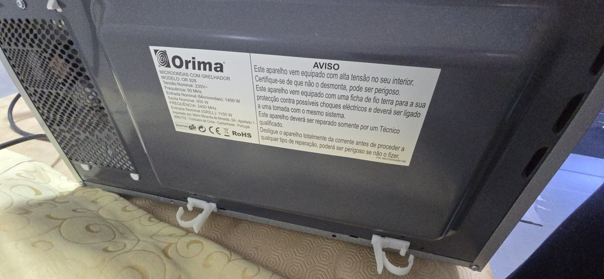 MICROONDAS /GILL  da marca ORIMA  usado mas a funcionar perfeitamente