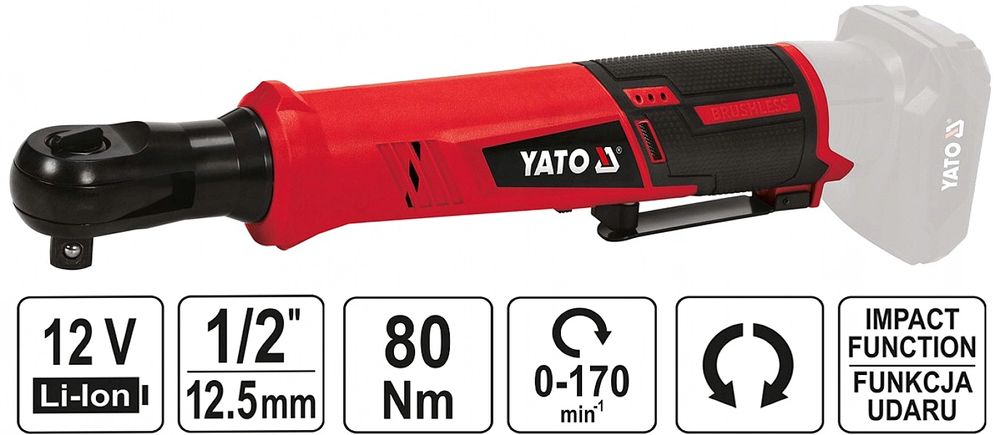 Grzechotka Udarowa Aku 12v Bezszczotkowa Body Yato