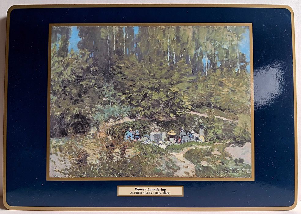 6 bases de mesa de impressionistas franceses