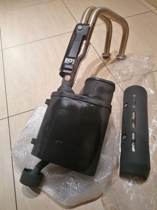 Kawasaki Vulcan S 650 tłumik końcowy + kolektor wydechowy + osłona