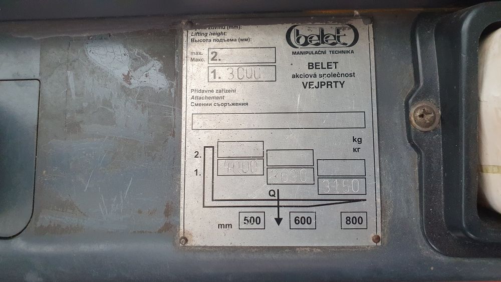 Вилковий навантажувач Belet DV 40-l bv b — 4 т  чудовий стан