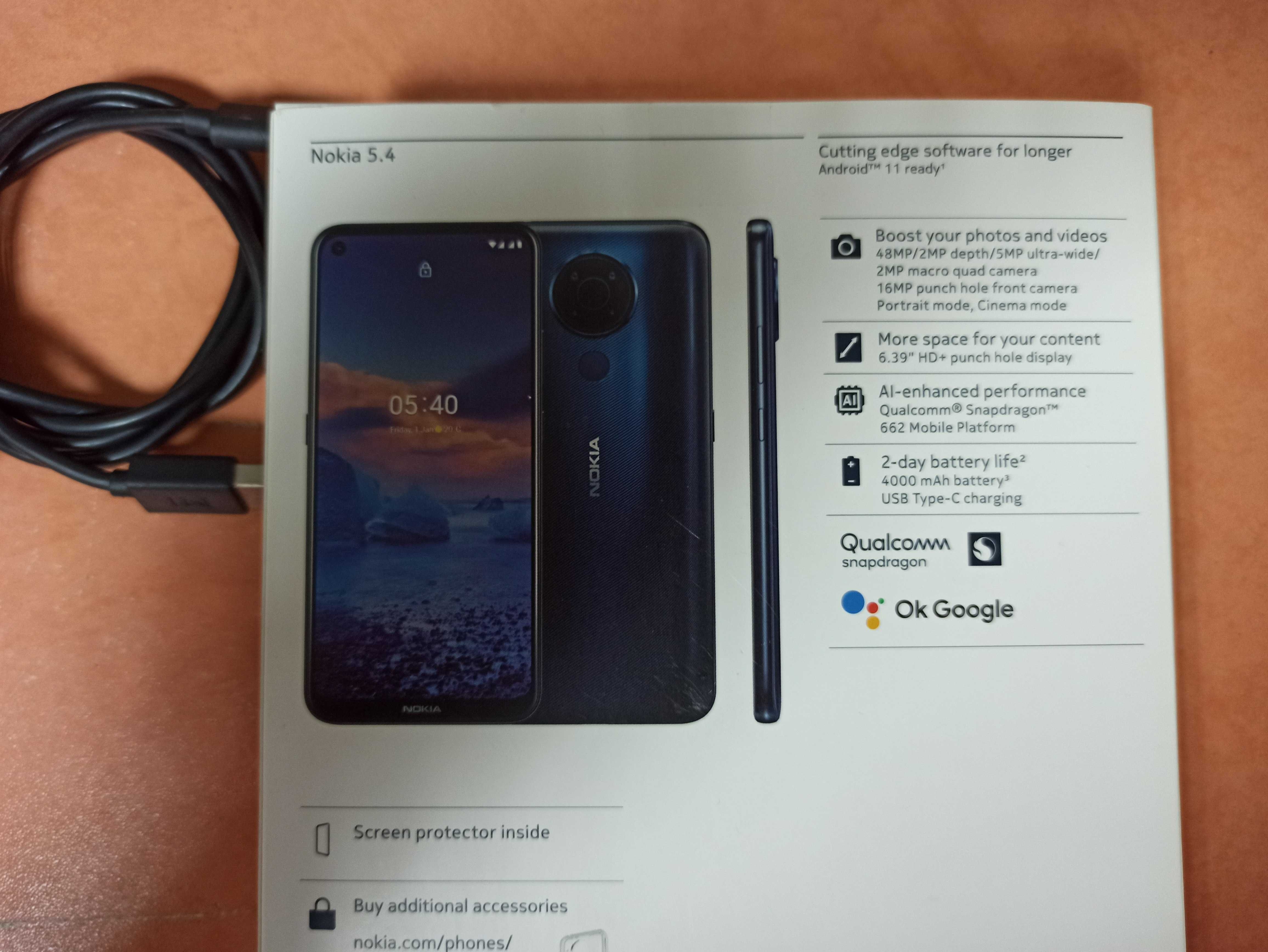 Смартфон Nokia 5.4 TA-1337 4/64Gb Android 12