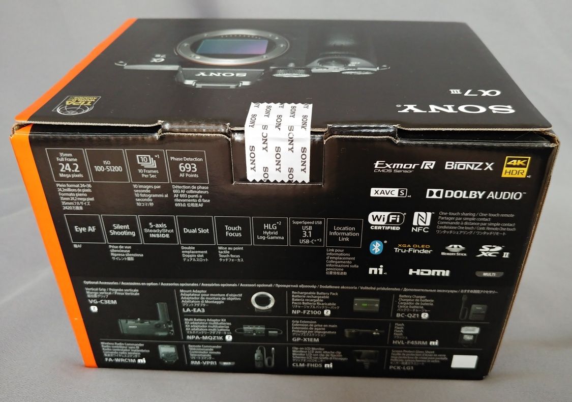 SONY A7 III / 3 lata gwar pl/ A7 mk3 a7iii ILCE-7M3