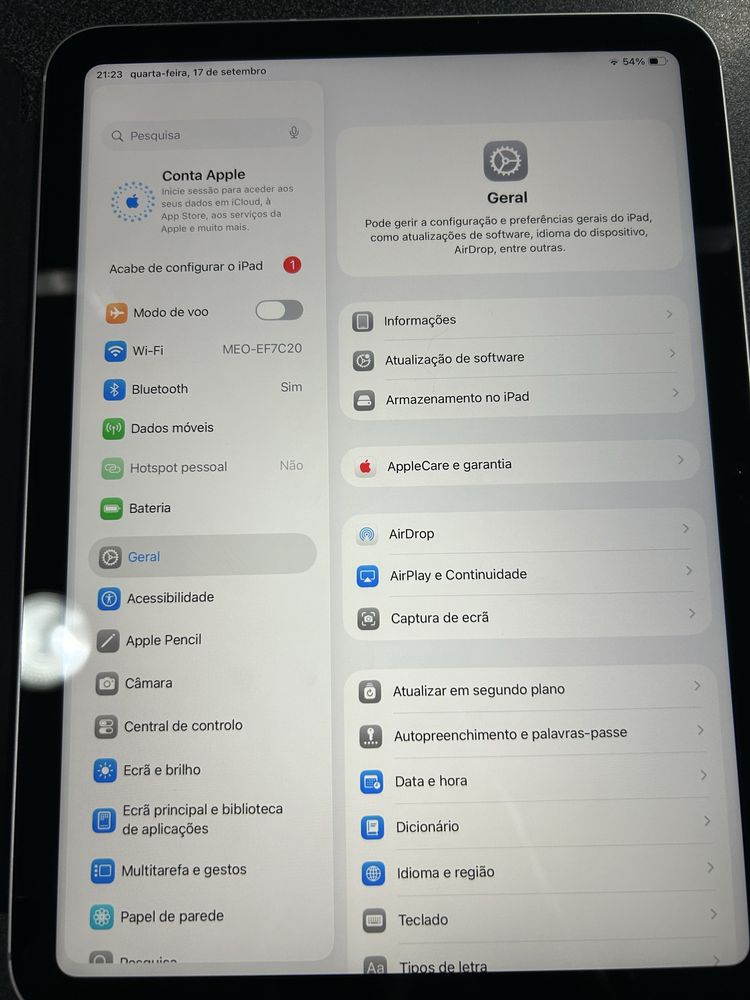 Ipad 10 wifi+celular 256 Gb