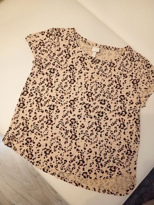 Koszulka w panterkę H&M rozmiar S