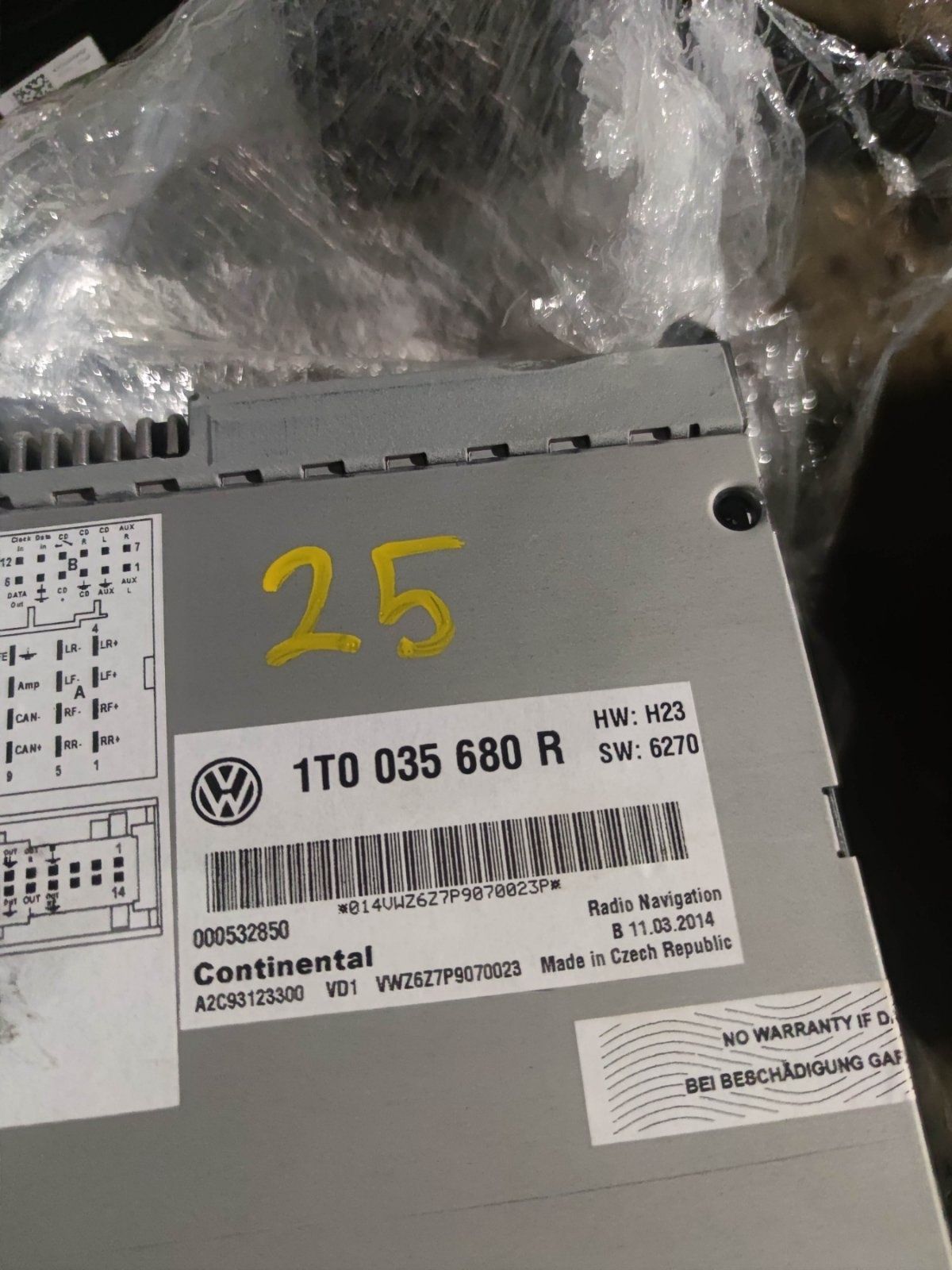 Rns 510 vw SSD 1T0035680R