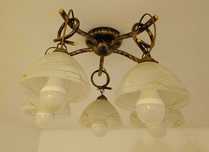Żyrandol, lampa do salonu, 5 punktów świetlnych, ozdobna