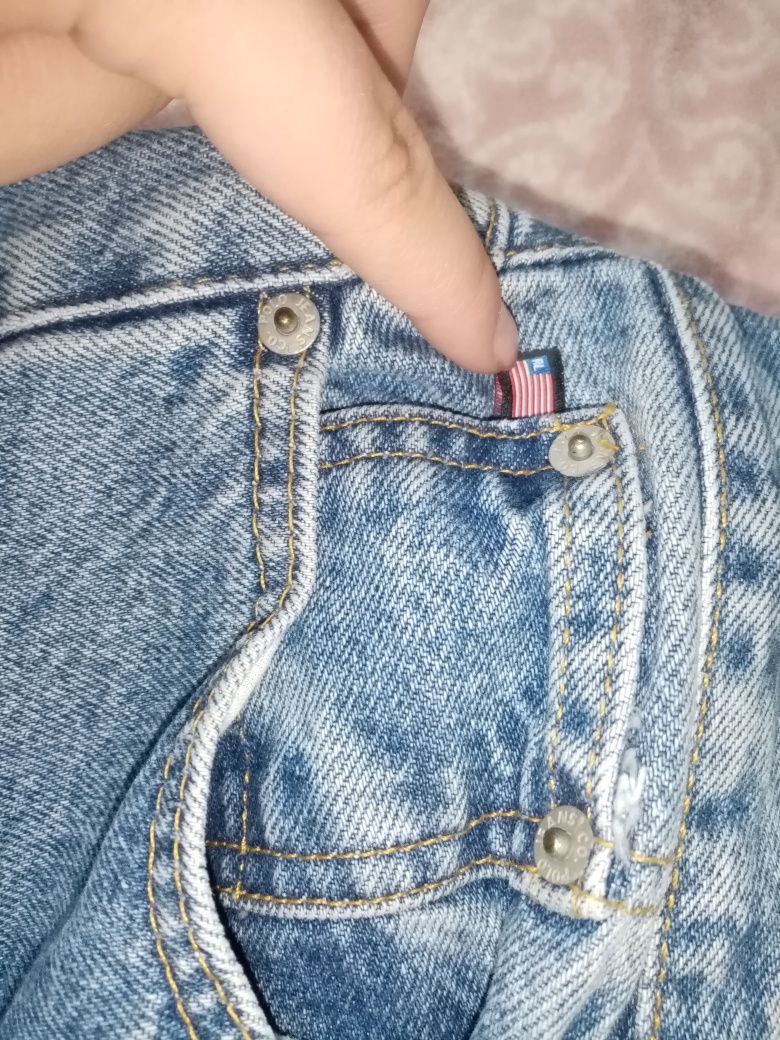 jeansy straight vintage Ralph Lauren , prawdziwy , gruby jeans