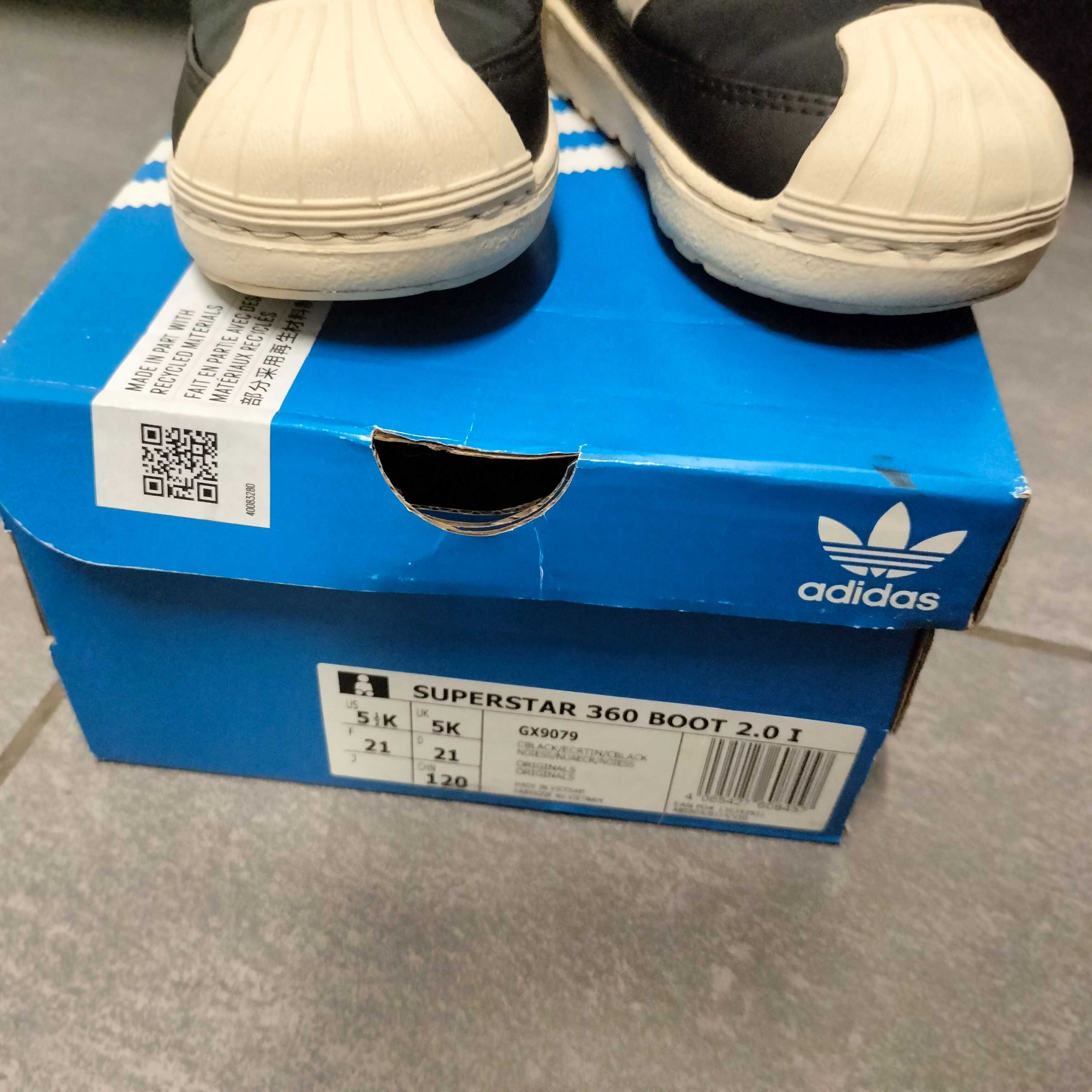 Botki niemowlęce adidas super star 21 śniegowce