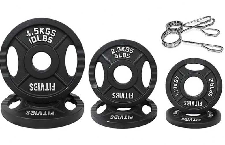 Zestaw żeliwne obciążenia na siłownię olimpijskie fi 50mm