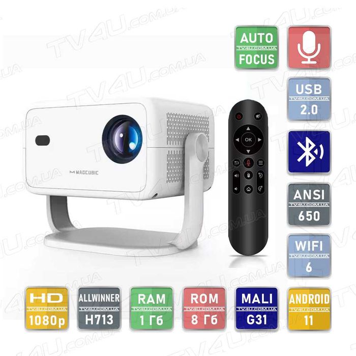 Мультимедійний смарт проектор Magcubic L018 1080P 650ANSI Android 11