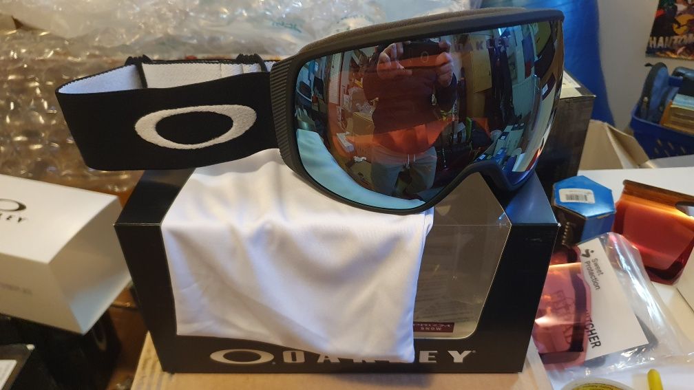 Nowe gogle Oakley Flight Tracker XL L Black PRIZM Sapphire Iridium S3