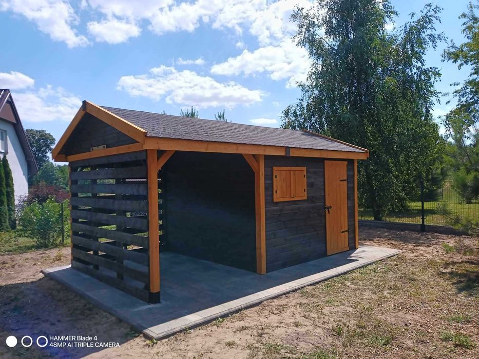 Domek narzędziowy z drewutnią Puszczyk 3x5m