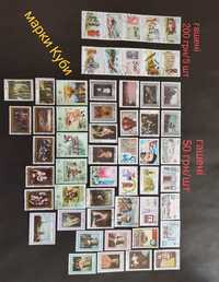 марки поштові негашені/гашені СССР, Куба, Болгарія