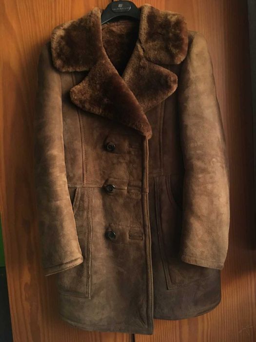 Casaco shearling B3 em pele - tamanho 46 (S)