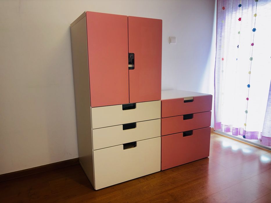 IKEA STUVA MALDA - bloco Roupeiro+3 Gavetas e bloco 3 Gavetas