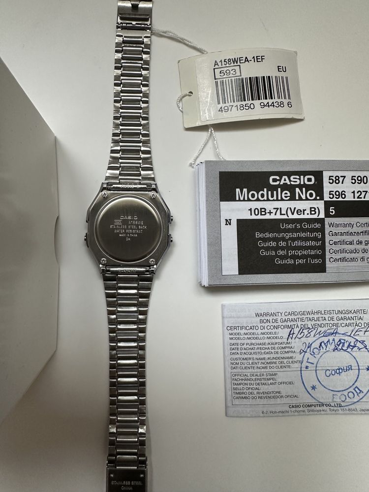 Годинник Casio vintage A158, Оригінальний годинник, гарантія!