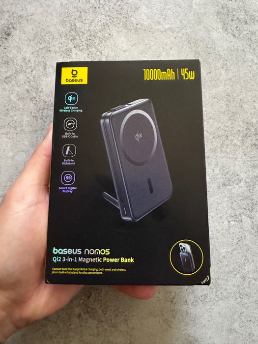 Павербанк Baseus Nomos Qi2 10000mAh 45W Magsafe