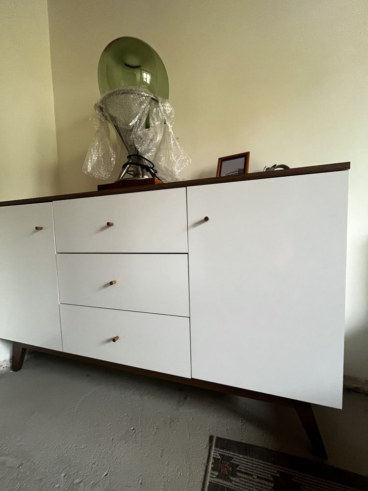 Komoda, szafka, Heda Black Red White