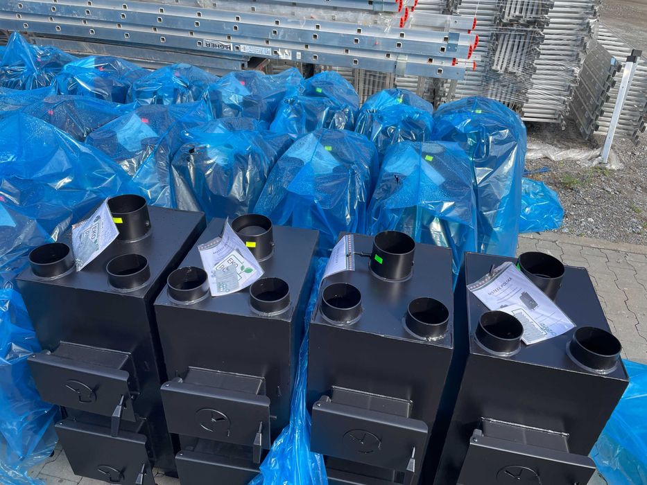 Piec nadmuchowy PN1 15KW Dmuchawa HIGHER + WENTYLATOR 3 WYLOTY