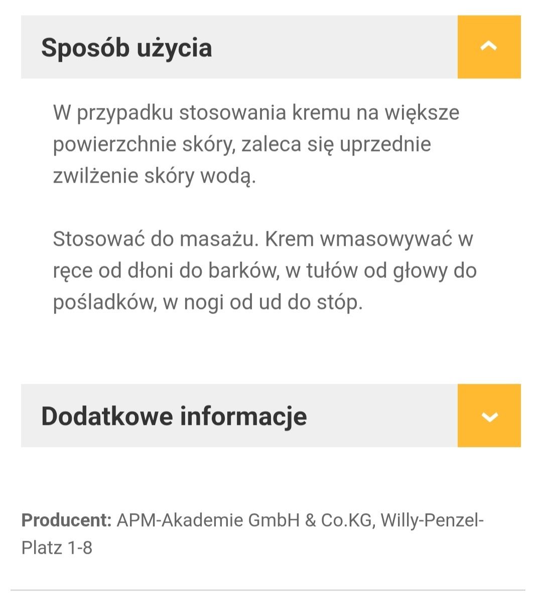 Krem do masażu akupunkturowego GmbH.