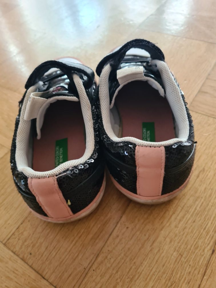 Trampki buty czarne benetton 30