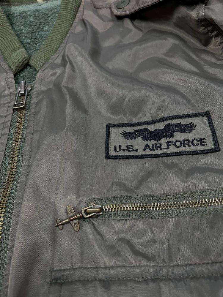 US Air Force оверсайз бомбер винтаж куртка утепленная Л размер