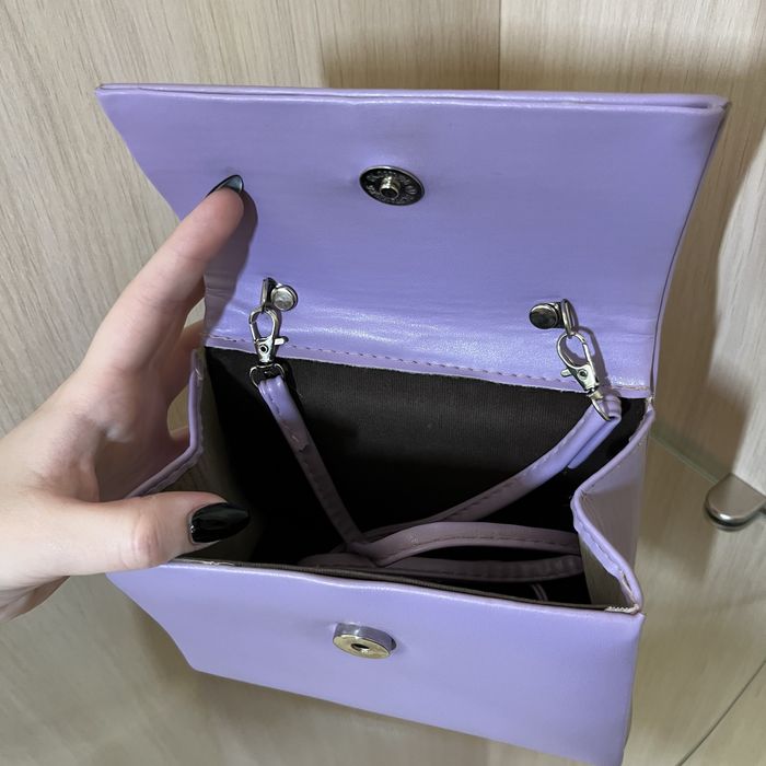 Женская лавандовая сумка в стиле Jacquemus