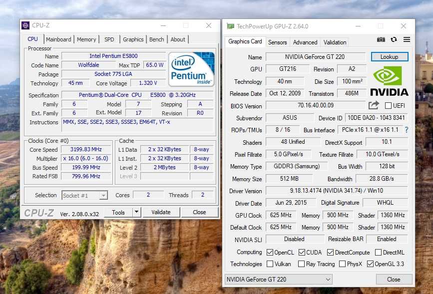 2ядра,3гб,GT220 512mb,hdd250 ПК+монитор AOC 19"