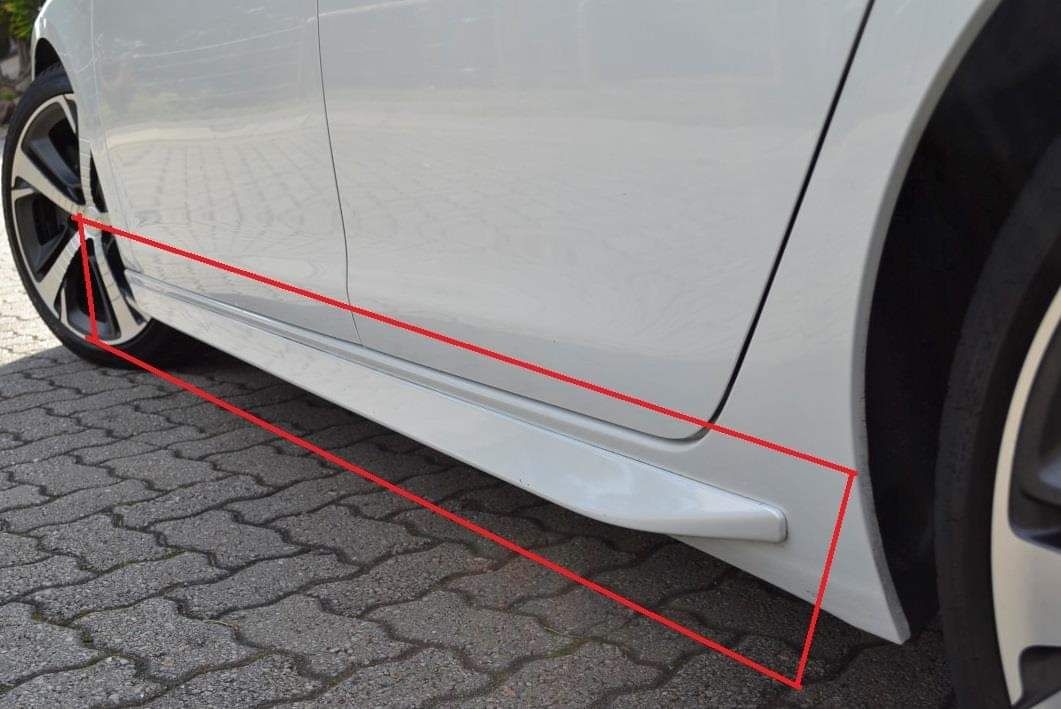 LIPS ABA PALA ABA LÂMINA DIFUSOR de Escape PEUGEOT 308 GT-LINE GTI RC