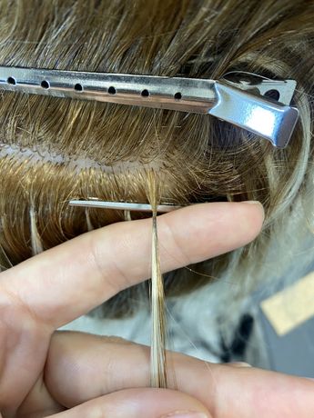 Наращивание волос микро капсулы