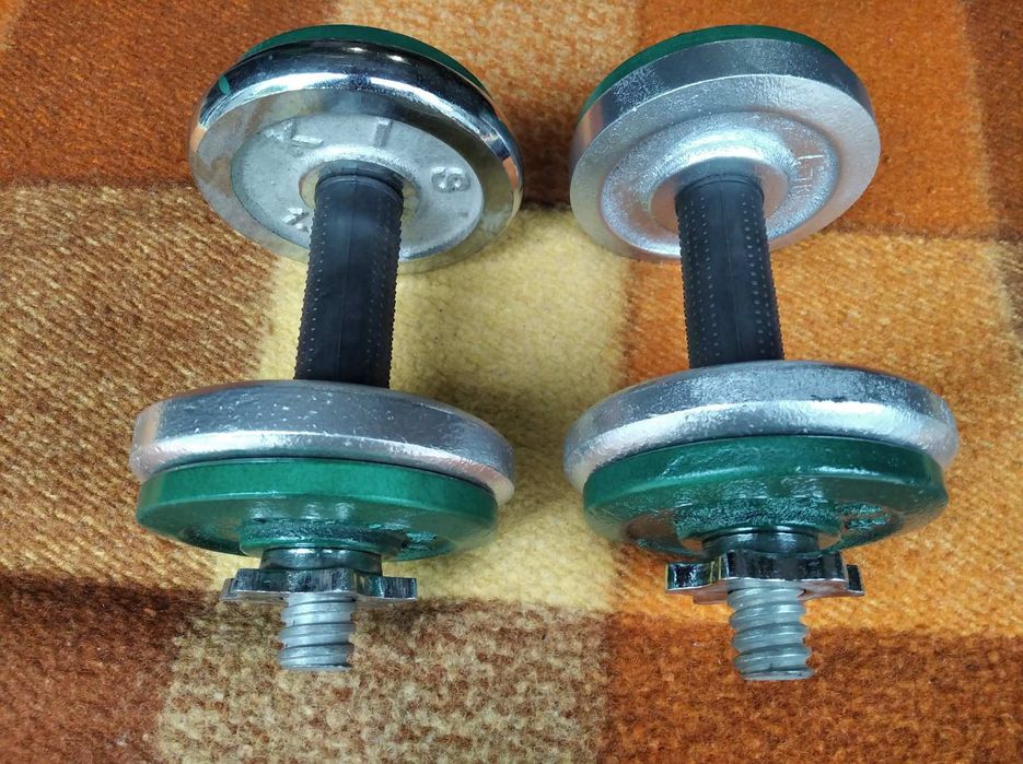 Гантели разборные по 6 кг. Грифы, блины. Гиря