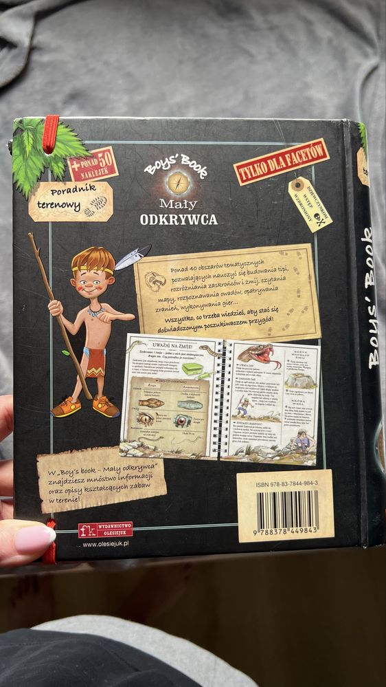 Mały odkrywca książka dla chłopców.