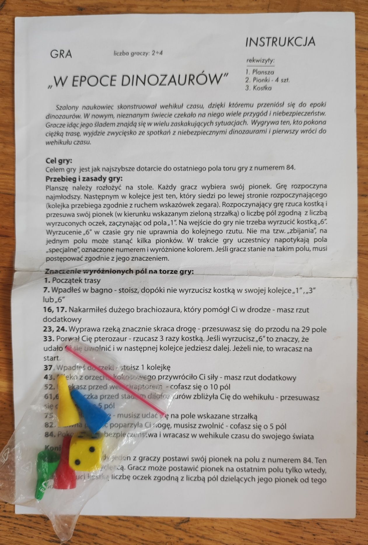 Gra planszowa "W epoce dinozaurów i Duchy starego zamku"