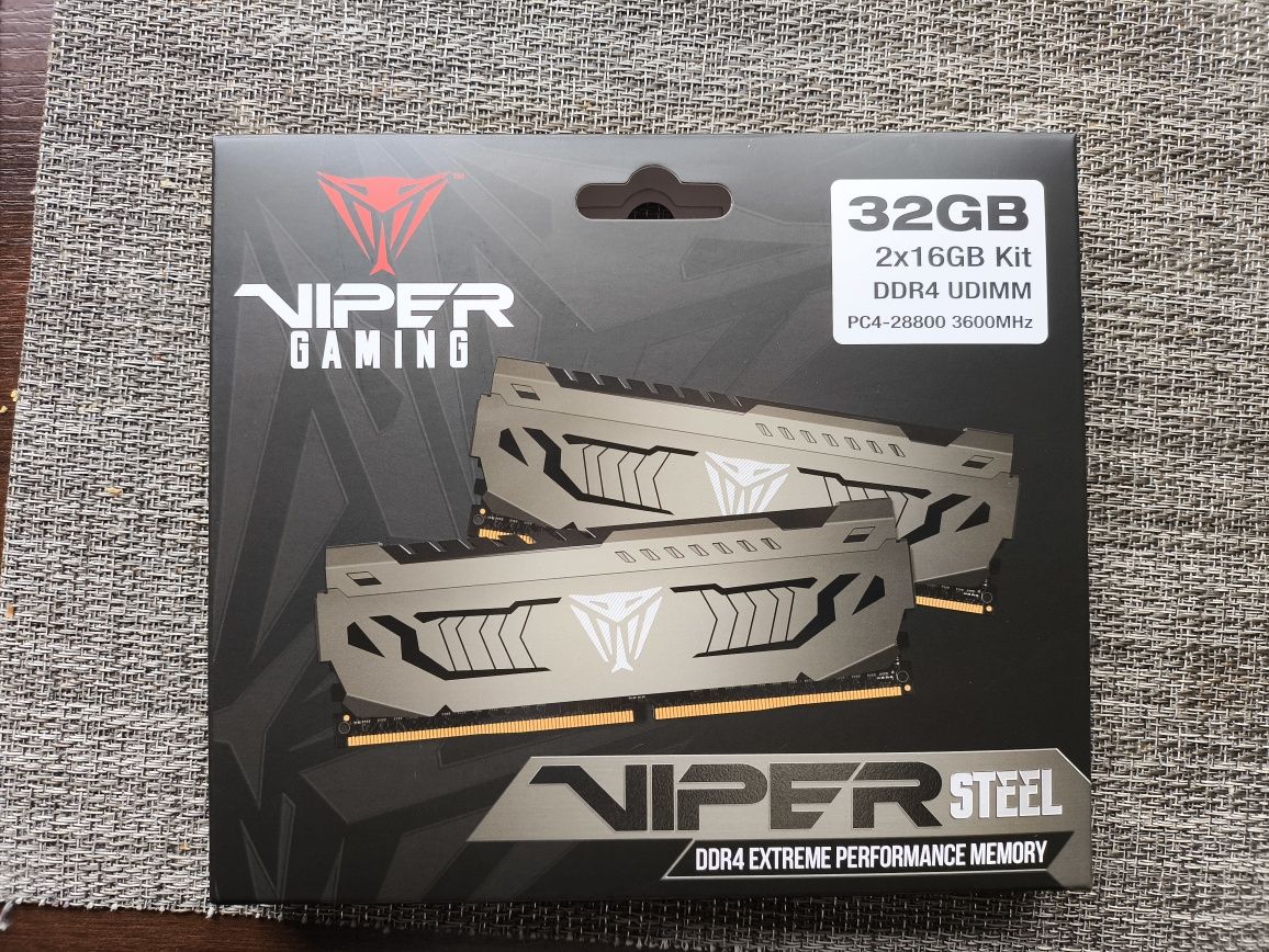 Patriot Viper Steel DDR4 32Gb 3600mhz cl18 jak nowe