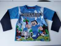 HM Minecraft bluza niebieska 110/116