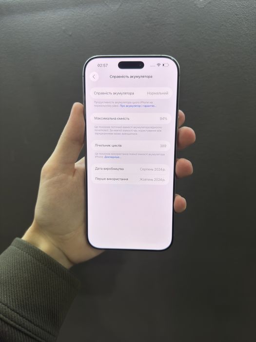 iPhone 16 Pro Max 256 GB фіз. сім. Neverlock Гарантія
