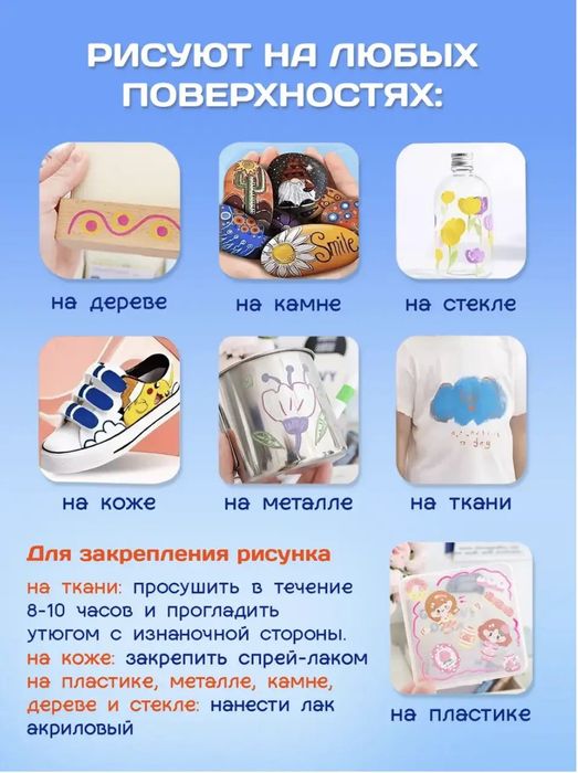 ХИТ!Набор акриловых фломастеров в пластиковом чемодане 60 штук