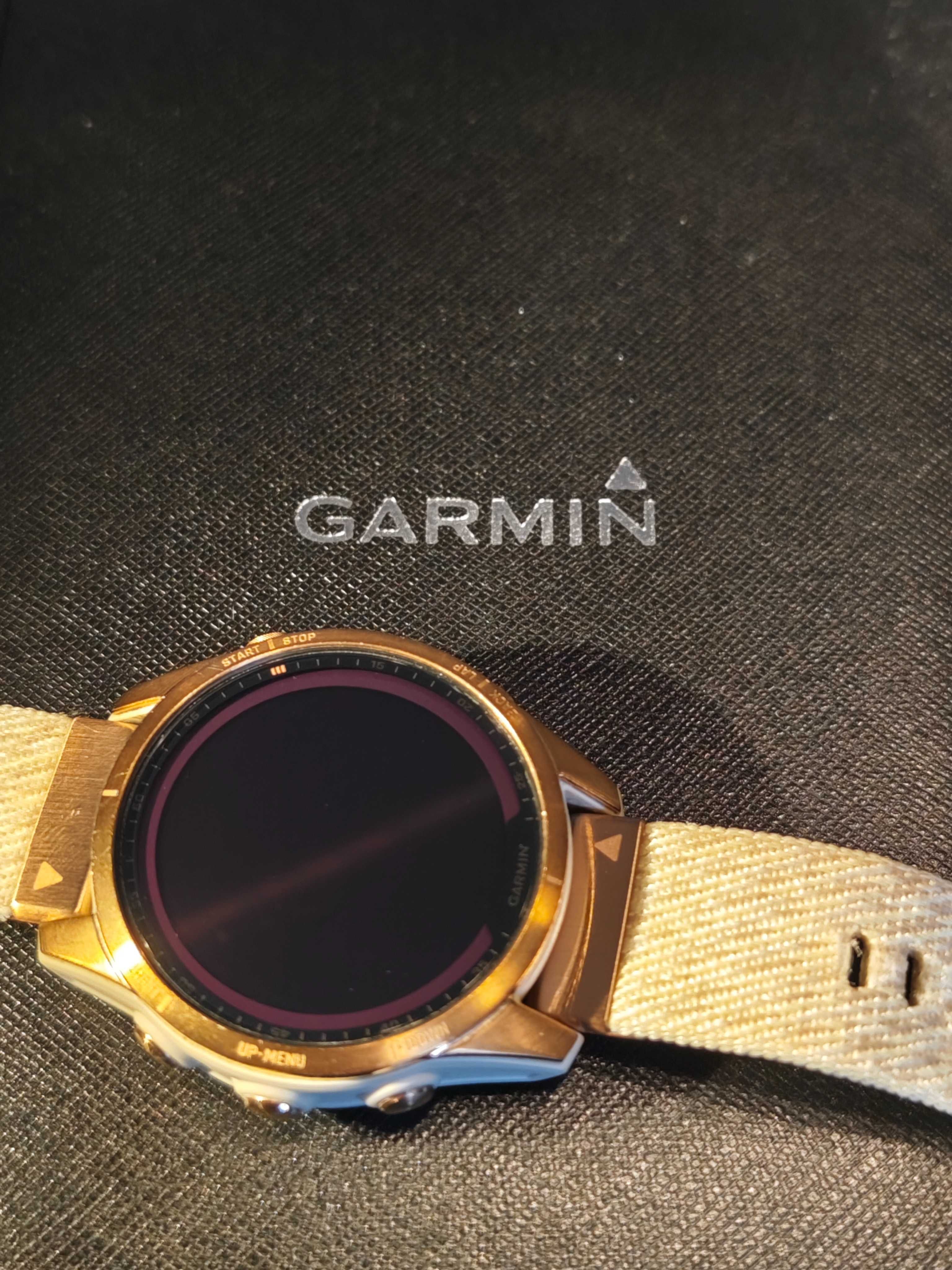 Garmin fenix 7s saphire solar - solarny, tytanowy złoty róż + GRATISY