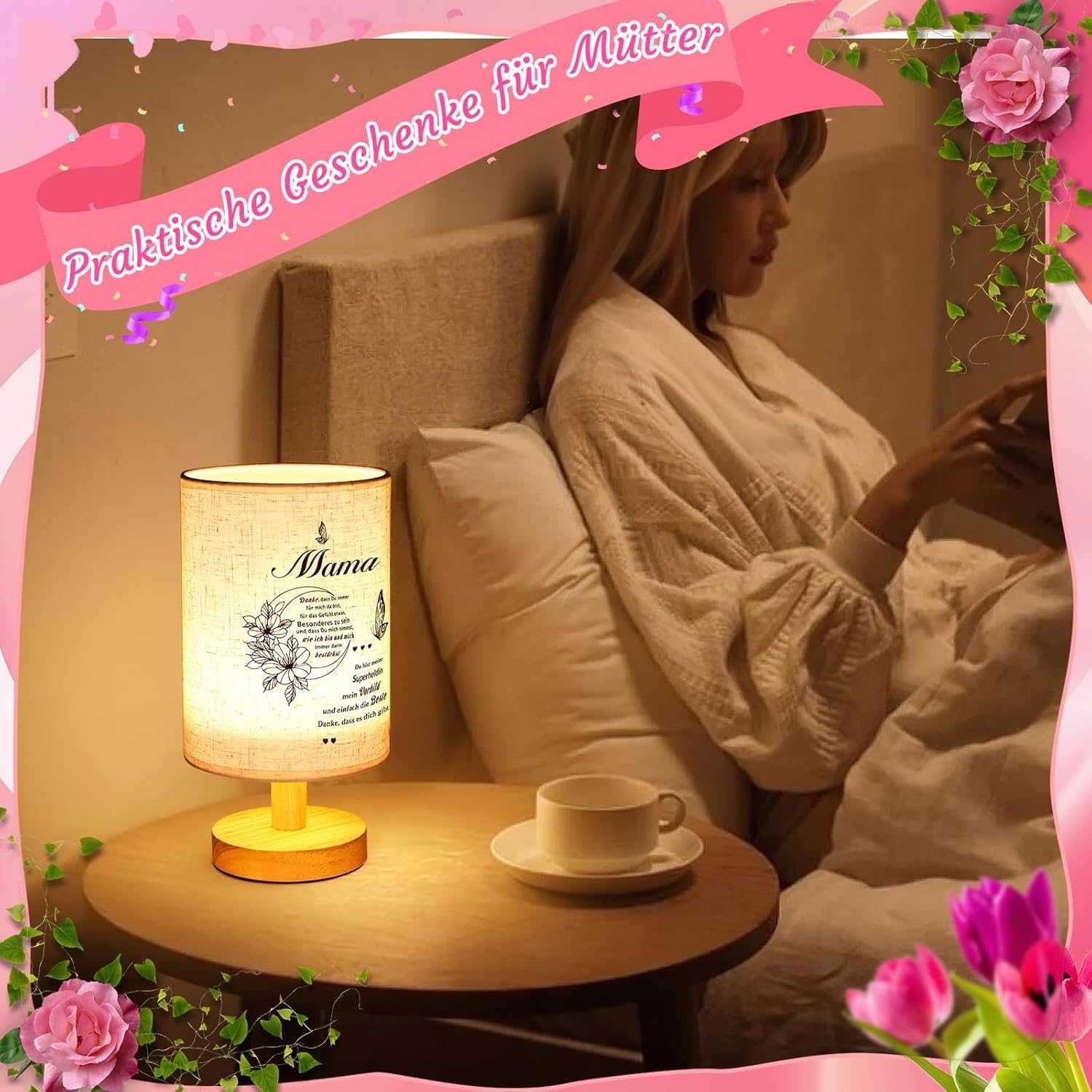 Lampka nocna USB dla mamy podziękowanie
