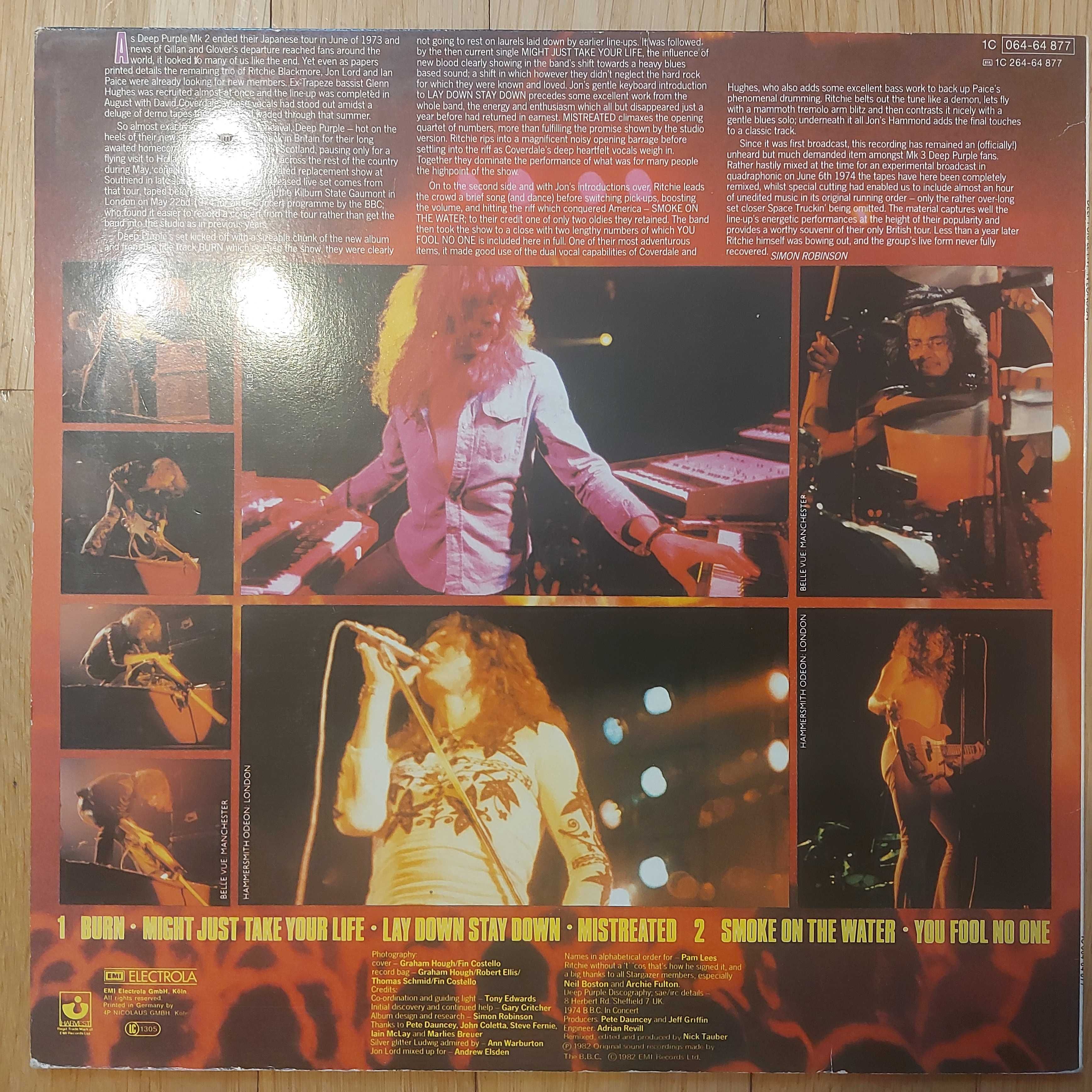 Deep Purple ‎Live In London EU/Ger 1982 (VG+/EX-)