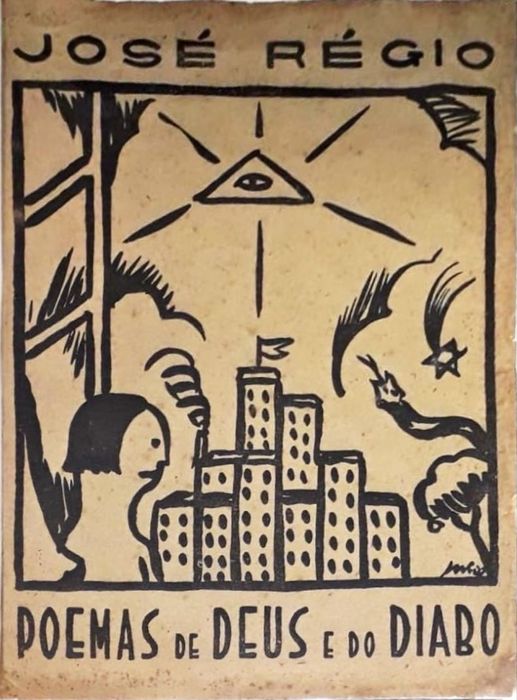 José Régio - Poemas de Deus e do Diabo - 1925 - 1.ª edição - Raro