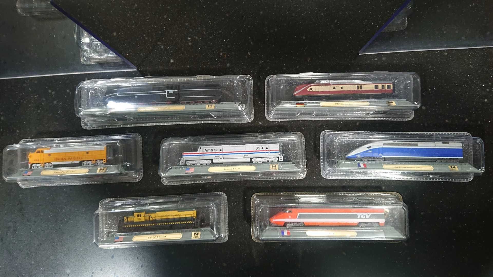 7 Comboios / Locomotivas - Del Prado (Escala N)