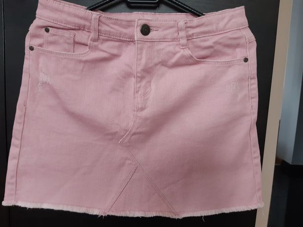 Spódnica różowa-jeans.