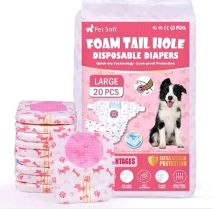 Pet Soft Pieluchy dla psów 20 sztuk , bardzo chłonne rozmar L