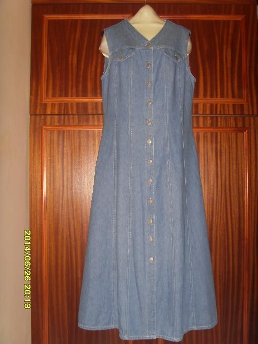 Sukienki Jeansowe, Modne, „Okey”, „Casual”, Rozmiar M,L,XL