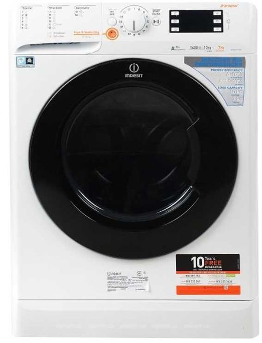 Прально-сушильна машина автоматична Indesit XWDE 1071481 X WKKK
